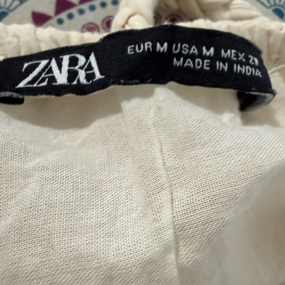 Zara Mini Dress with Studs Sleeveless V-Neck Braided Straps. - Picture 7 of 7